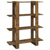 Estantería/divisor de espacios roble ahumado 100x30x123.5 cm 2