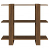 Estantería/divisor de espacios roble marrón 100x30x87 cm 3