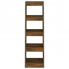Estantería/divisor de espacios color roble ahumado 40x30x135 cm 3