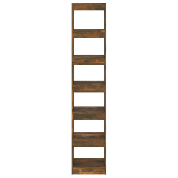 Estantería/divisor de espacios color roble ahumado 40x30x198 cm M 5