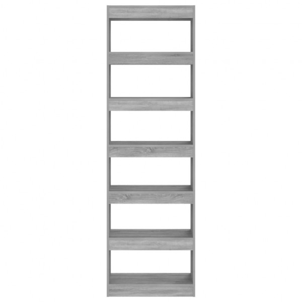 Estante/divisória 60x30x198 cm cor sonoma cinza M 5