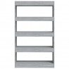 Estantería/divisor madera ingeniería gris Sonoma 80x30x135 cm 5