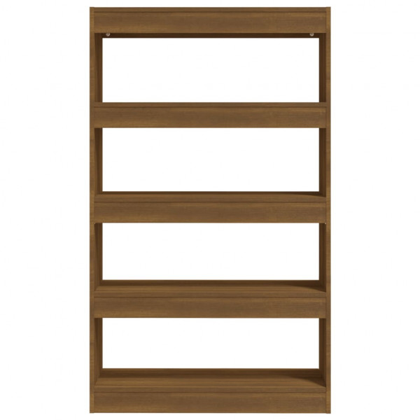 Estantería/divisor madera ingeniería marrón roble 80x30x135 cm M 5