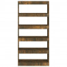 Estantería/divisor madera ingeniería roble ahumado 80x30x166 cm 5