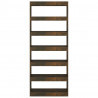 Estantería/divisor madera ingeniería roble ahumado 80x30x198 cm 5