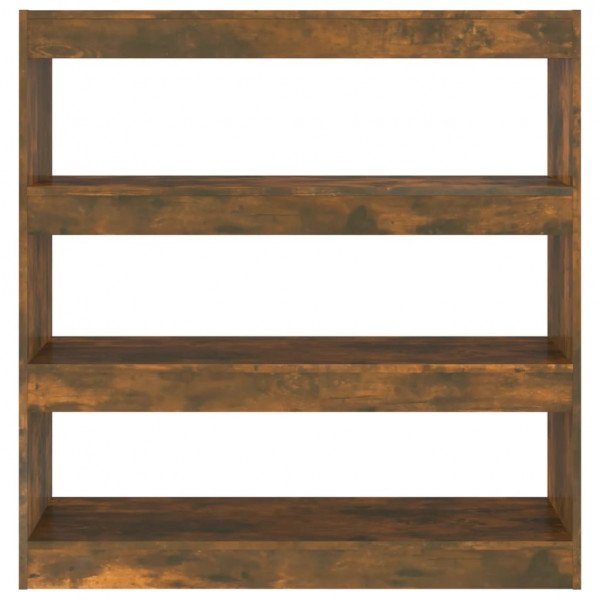 Estantería/divisor de espacios roble ahumado 100x30x103 cm M 3