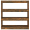 Estantería/divisor de espacios roble ahumado 100x30x103 cm 3