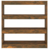 Estantería/divisor de espacios roble ahumado 100x30x103 cm 5