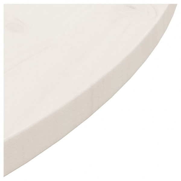 Superficie de mesa madera maciza de pino blanco Ø80x2.5 cm M 4