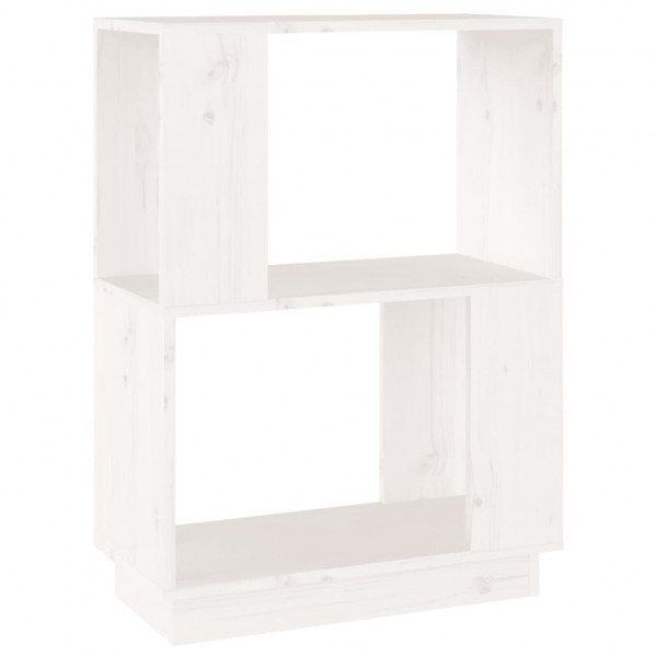 Estantería/divisor de espacios madera pino blanco 51x25x70 cm M 2