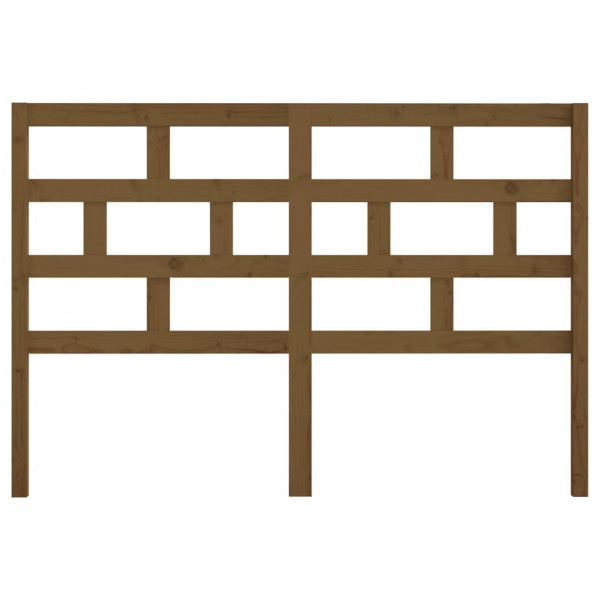 Cabeceira de cama 166x4x100 cm pinho maciço castanho mel M 3