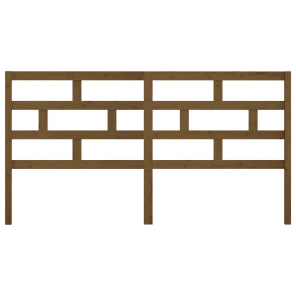 Cabeceira de cama 186x4x100 cm pinho maciço castanho mel M 4