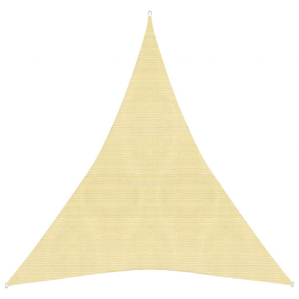 Toldo de vela HDPE beige 160 g/m² 3x4x4 m D