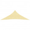 Toldo de vela HDPE beige 160 g/m² 3x4x4 m 2