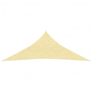 Toldo de vela HDPE beige 160 g/m² 4x4x4 m H