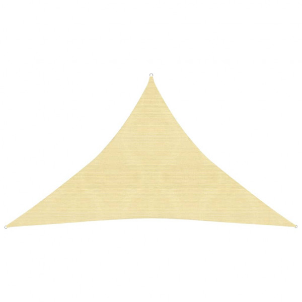 Toldo de vela HDPE beige 160 g/m² 4x4x5.8 m D