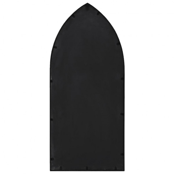 Espejo de jardín negro hierro para exterior 100x45 cm M 4