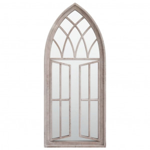 Espelho de jardim p/ uso exterior ferro 70x30 cm cor de areia H