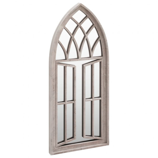 Espelho de jardim p/ uso exterior ferro 70x30 cm cor de areia M 3