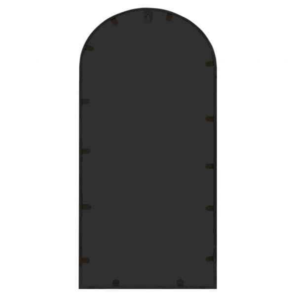 Espejo de jardín hierro negro para uso exterior 70x30 cm M 4