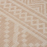 Alfombra de exterior de tejido plano rayas marrones 160x230 cm 5