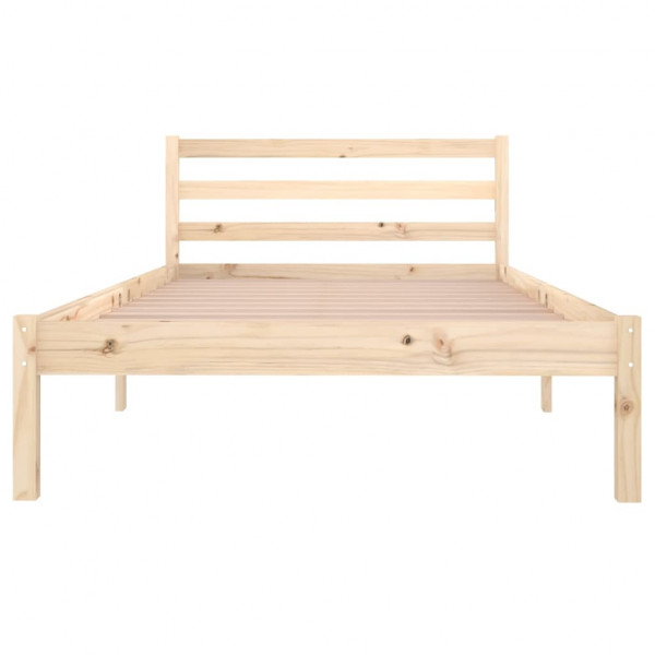 Estructura de cama madera maciza de pino 100x200 cm M 4