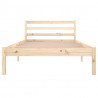 Estructura de cama madera maciza de pino 100x200 cm 4