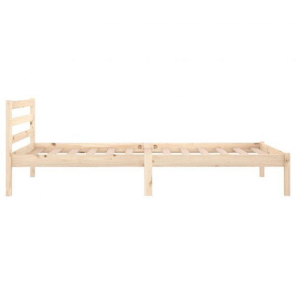 Estructura de cama madera maciza de pino 100x200 cm M 5