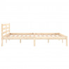 Estructura de cama madera maciza de pino 140x200 cm 5