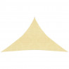 Toldo de vela HDPE beige 160 g/m² 3.5x3.5x4.9 m 1