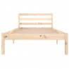 Estrutura de cama 90 x 200 cm madeira de pinho maciça 4