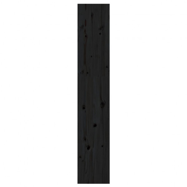 Estantería/divisor de espacios madera pino negro 60x30x167.5 cm M 4
