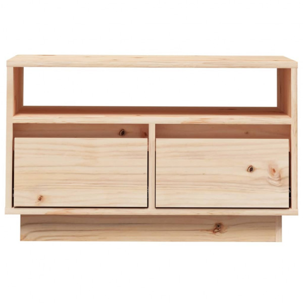 Mueble de TV de madera maciza de pino 60x35x37 cm M 5