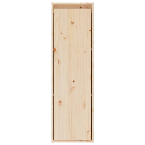 Armario de pared 2 unidades madera maciza de pino 30x30x100 cm M 4