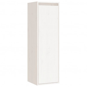 Armario de pared de madera maciza de pino blanco 30x30x100 cm H