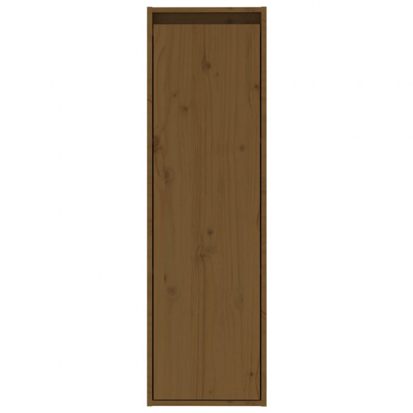 Armario de pared madera maciza de pino marrón miel 30x30x100 cm M 3
