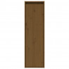 Armario de pared madera maciza de pino marrón miel 30x30x100 cm 3
