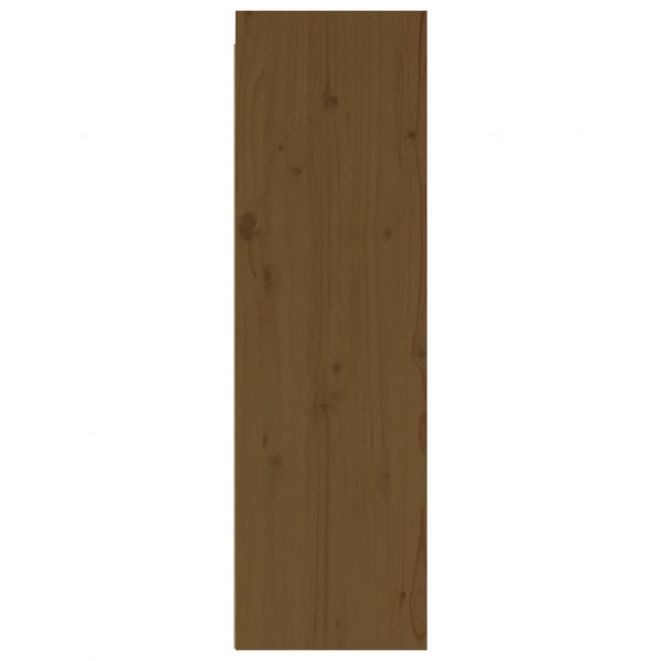 Armario de pared madera maciza de pino marrón miel 30x30x100 cm M 4