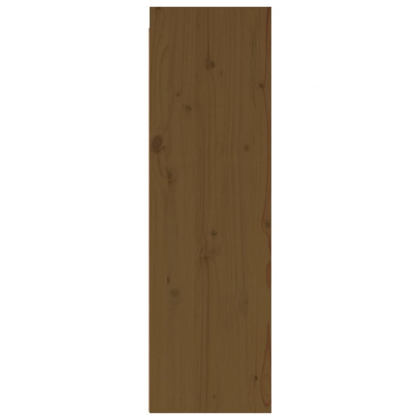 Armario de pared 2 uds madera de pino marrón miel 30x30x100 cm M 5