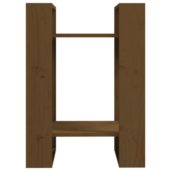 Estante/divisória 41x35x57 cm pinho maciço castanho mel M 5
