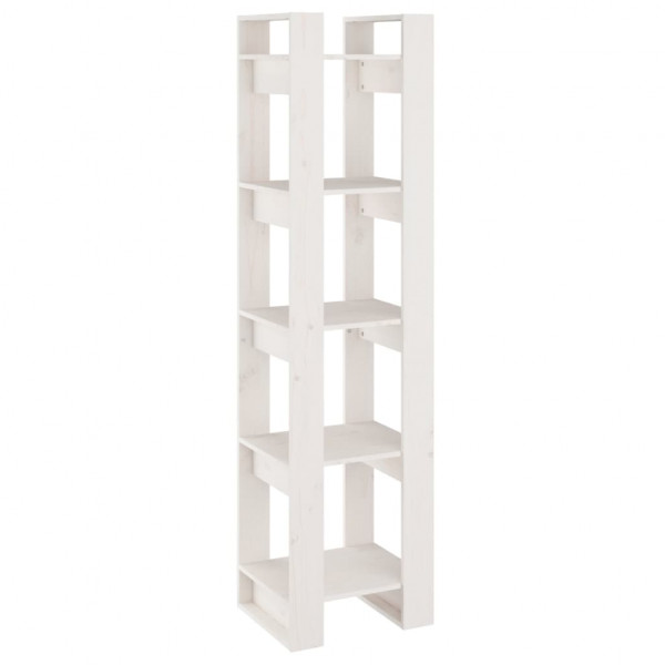Estante/divisória 41x35x160 cm pinho maciço branco M 2