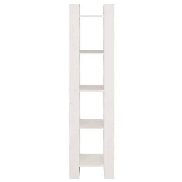Estante/divisória 41x35x160 cm pinho maciço branco M 5
