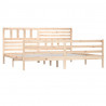 Estructura de cama madera maciza Super King 6FT 180x200 cm 3