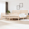 Estructura de cama de madera maciza 200x200 cm 1