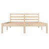 Estructura de cama madera maciza de pino doble 135x190 cm 4