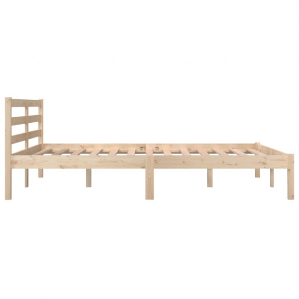 Estructura de cama madera maciza de pino doble 135x190 cm M 5