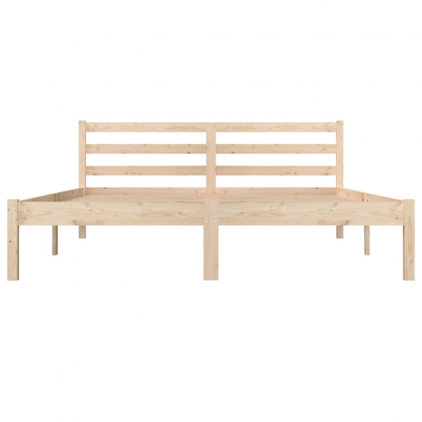 Estructura de cama madera maciza de pino 150x200 cm M 4