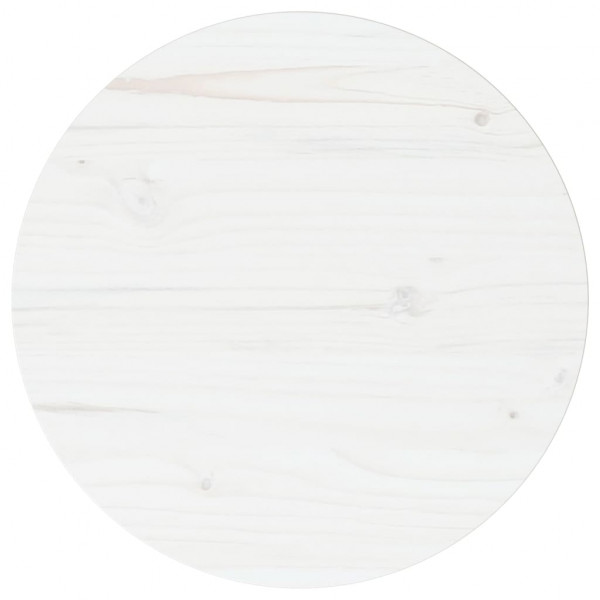 Superficie de mesa madera maciza de pino blanco Ø40x2.5 cm D