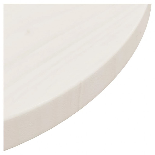 Superficie de mesa madera maciza de pino blanco Ø40x2.5 cm M 4