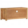 Mueble de TV madera maciza de acacia 88x35x40 cm 4
